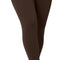 No Front Seam High Waisted Buttery Soft Athletic Tights - Chocolate Brown