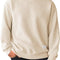 Men'S Crewneck Sweatshirts Soild Color Geometric Texture Long Sleeve Casual Pullover Shirt